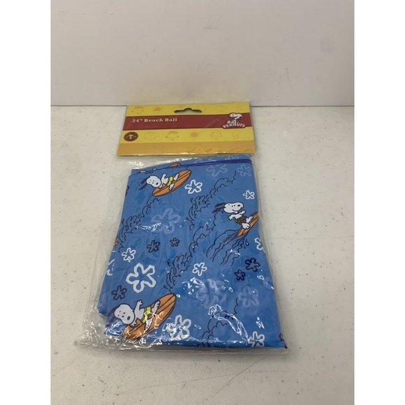 Peanuts Snoopy‎ Inflatable Blue Beach Ball 24" - Picture 2 of 5